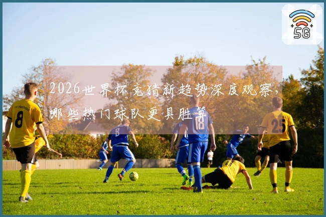 2026世界杯竞猜新趋势深度观察，哪些热门球队更具胜算